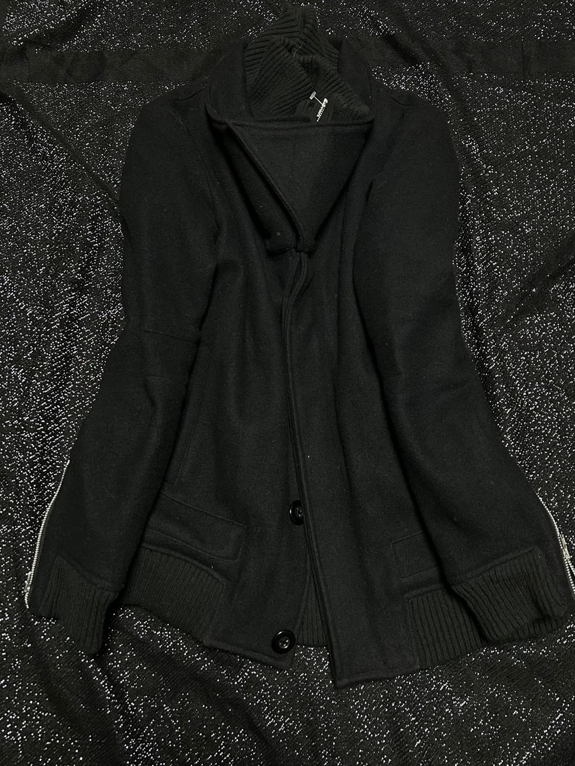 *rare design* 2000s jpn 드레이프 하이넥 자켓 상품이미지1