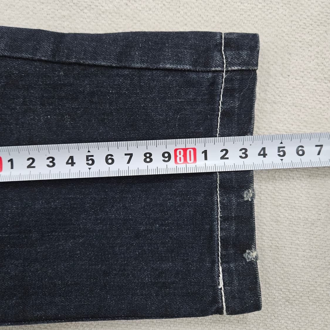 [실측확인] 고급 여성 레이스 플라워자수 데님 팬츠 0120Y2 상품이미지8