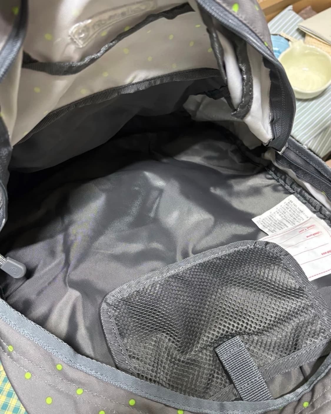 coleman 빈티지 초록 도트 백팩 상품이미지4