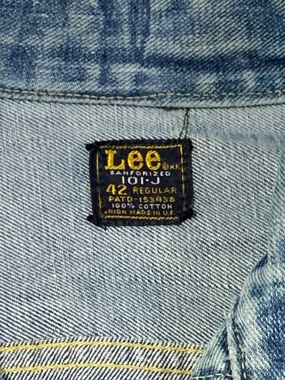 60s 빈티지 Lee 101-J 42사이즈 상품이미지4