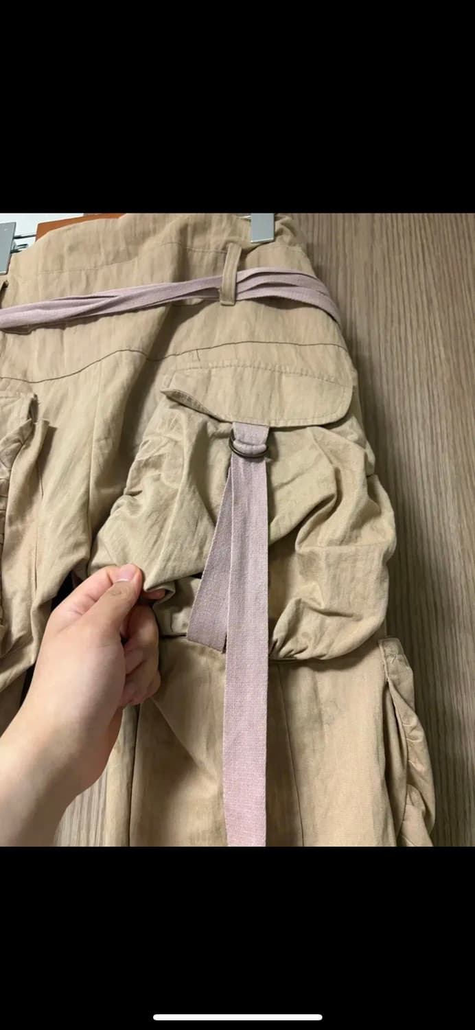 일본 빈티지 와이드 카고 스트랩 팬츠 상품이미지4