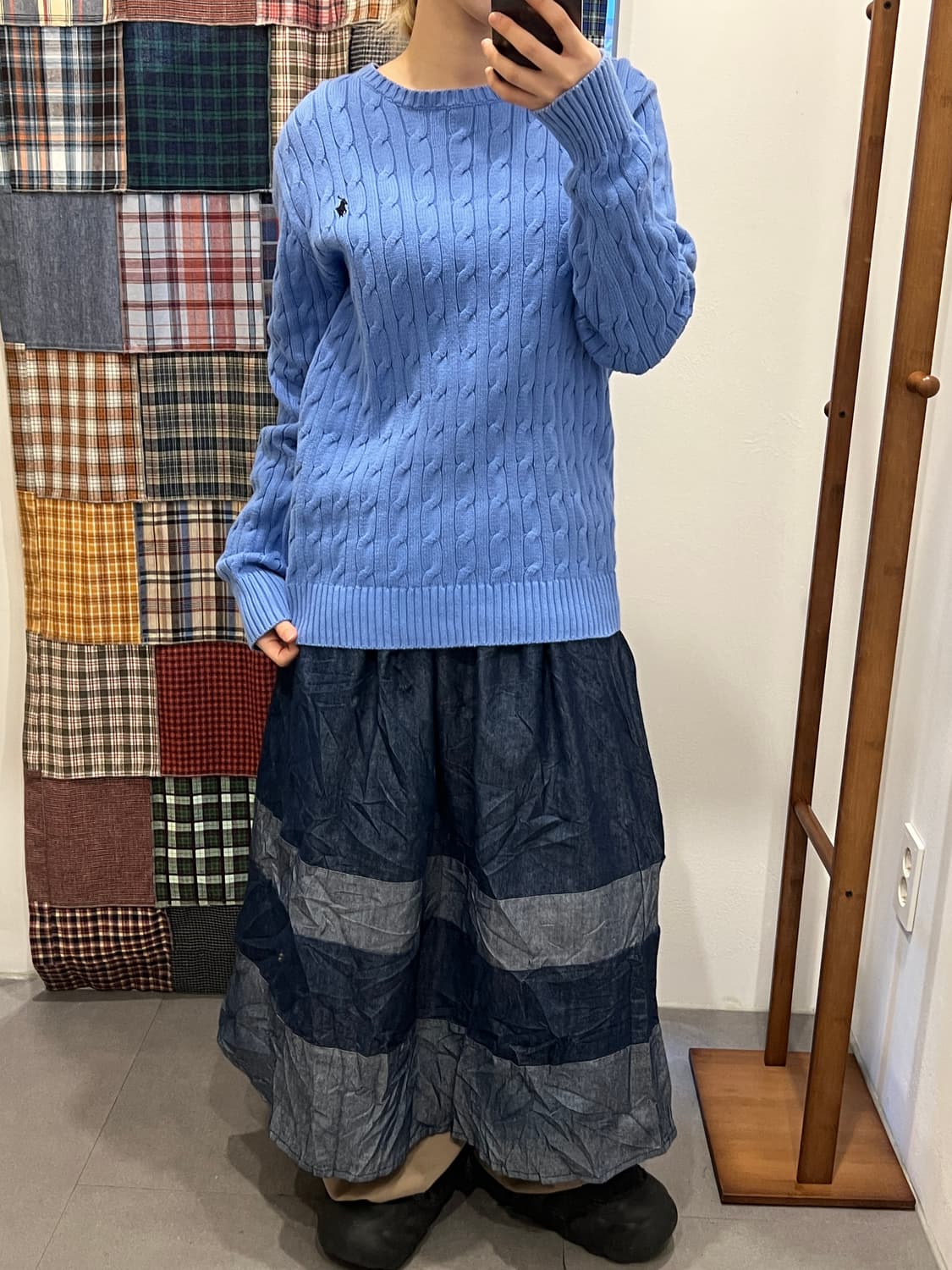 폴로 스카이블루 니트 상품이미지2