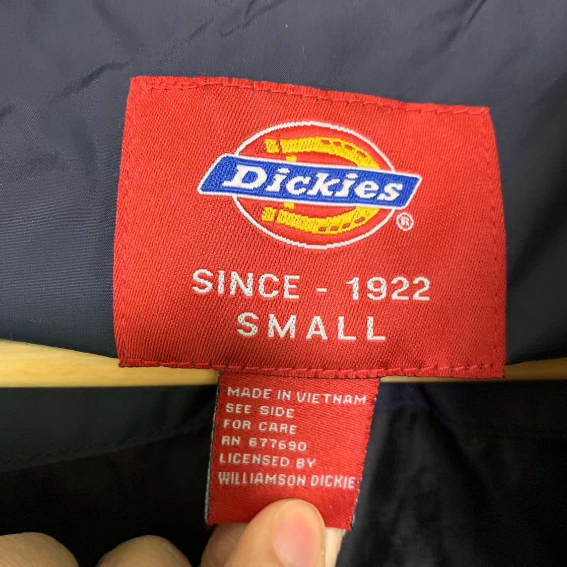 디키즈 빈티지 네이비 푸퍼 후드 패딩 점퍼 남성 S 남녀공용 상품이미지4