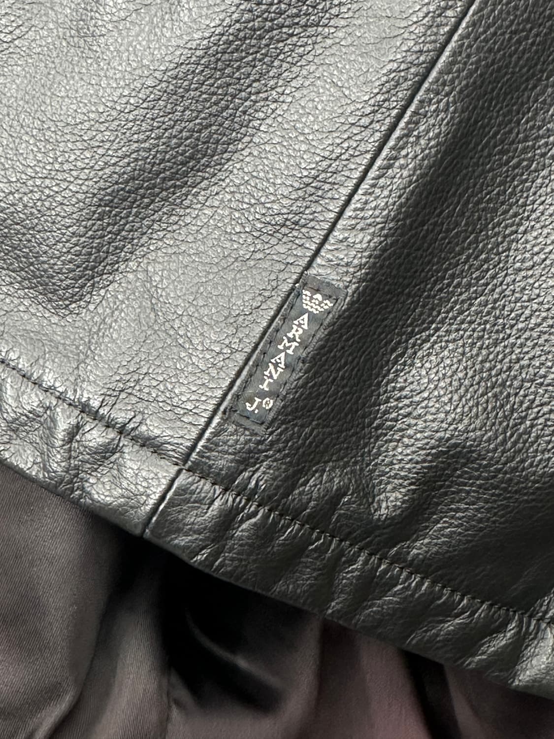 90s Armani Jeans 레더 자켓 M 상품이미지7