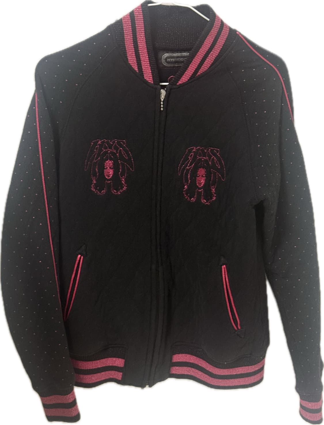 히스테릭글래머 자수 퀄팅 바시티 자켓 상품이미지1