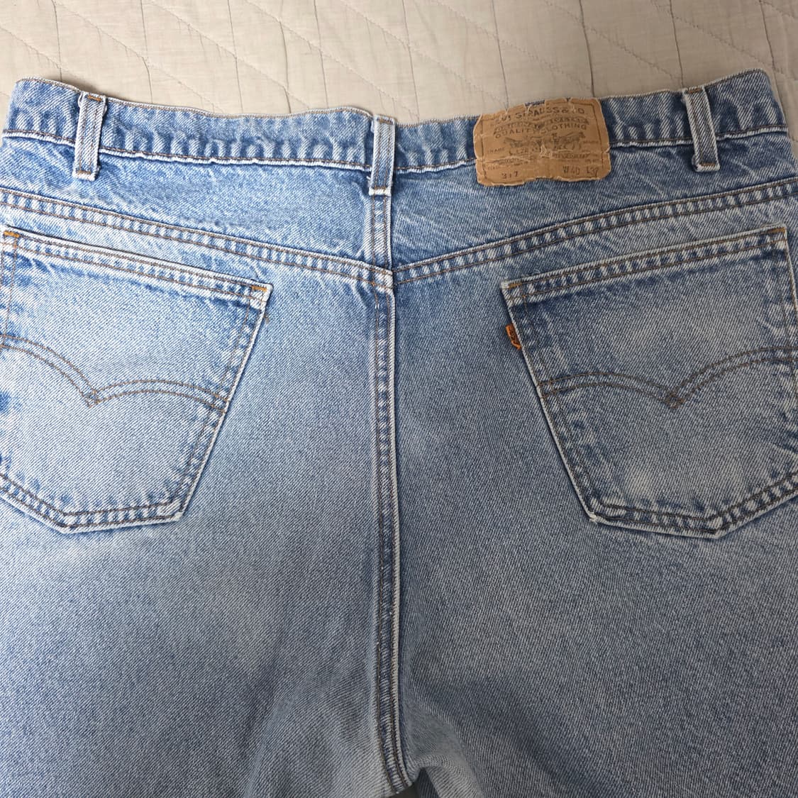 [40X32] 80s 빈티지 리바이스 517 부츠컷 데님 연청5 오렌지탭 상품이미지5