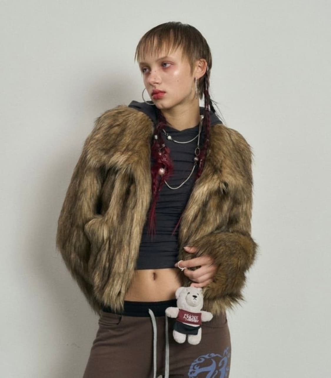 Badee 퍼 자켓 상품이미지1