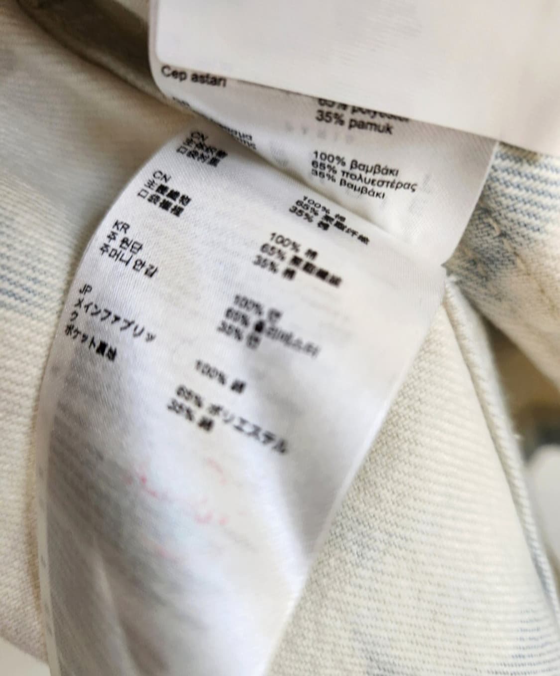 (새상품)끌로디피에로 오픈형 벨티드 워싱 데님자켓 66사이즈 상품이미지9