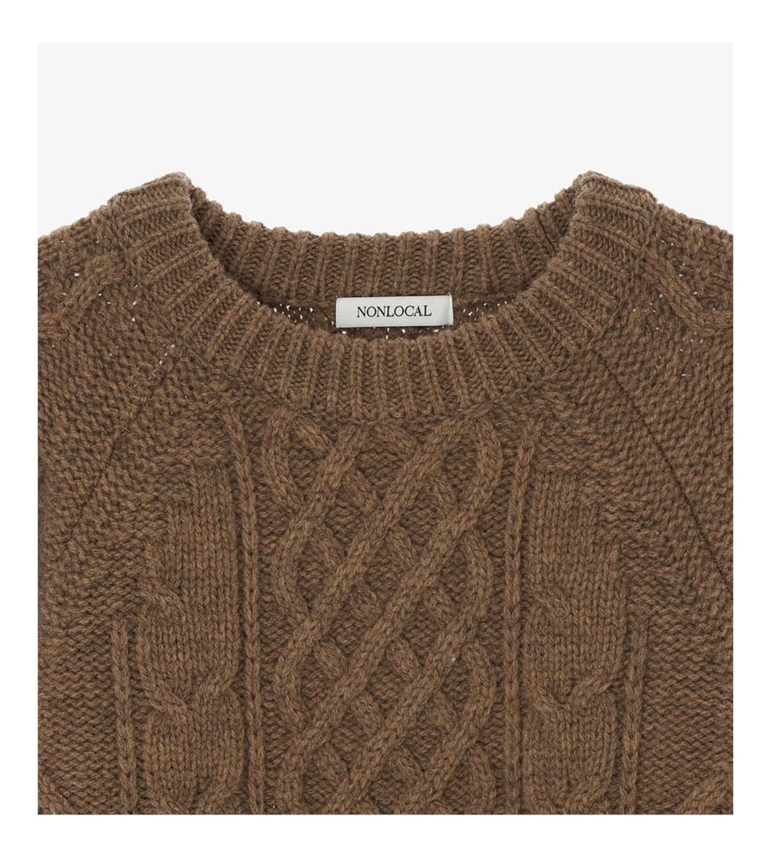 논로컬 울 니트 Mixed Cable Shetland Wool Knit 상품이미지6