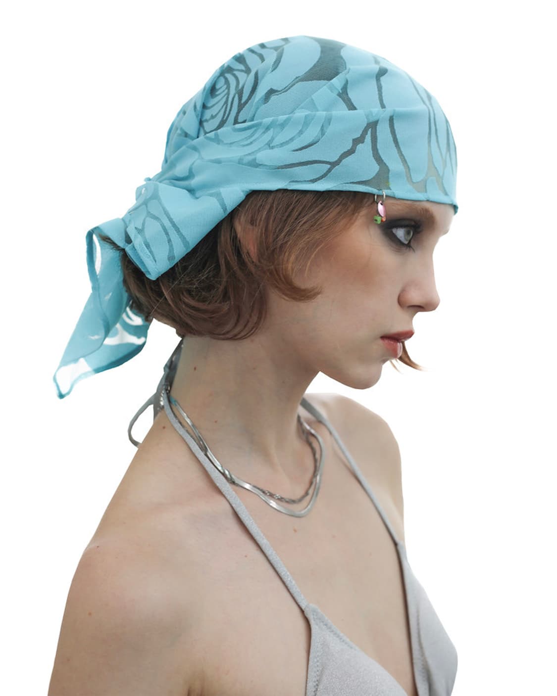 ROSE MESH PIERCING DURAG BLUE 상품이미지1
