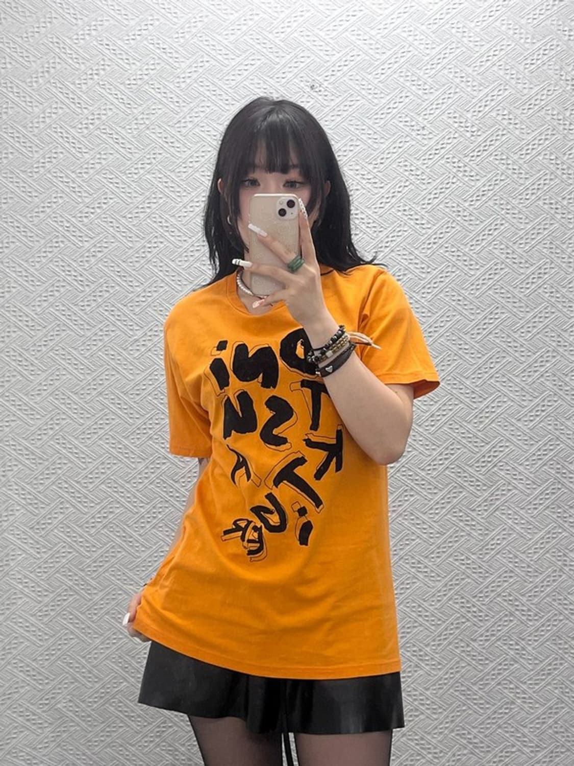 오니츠카 타이거 올드스쿨 스트릿 펑크 오렌지 반팔티 95 C10781 상품이미지2