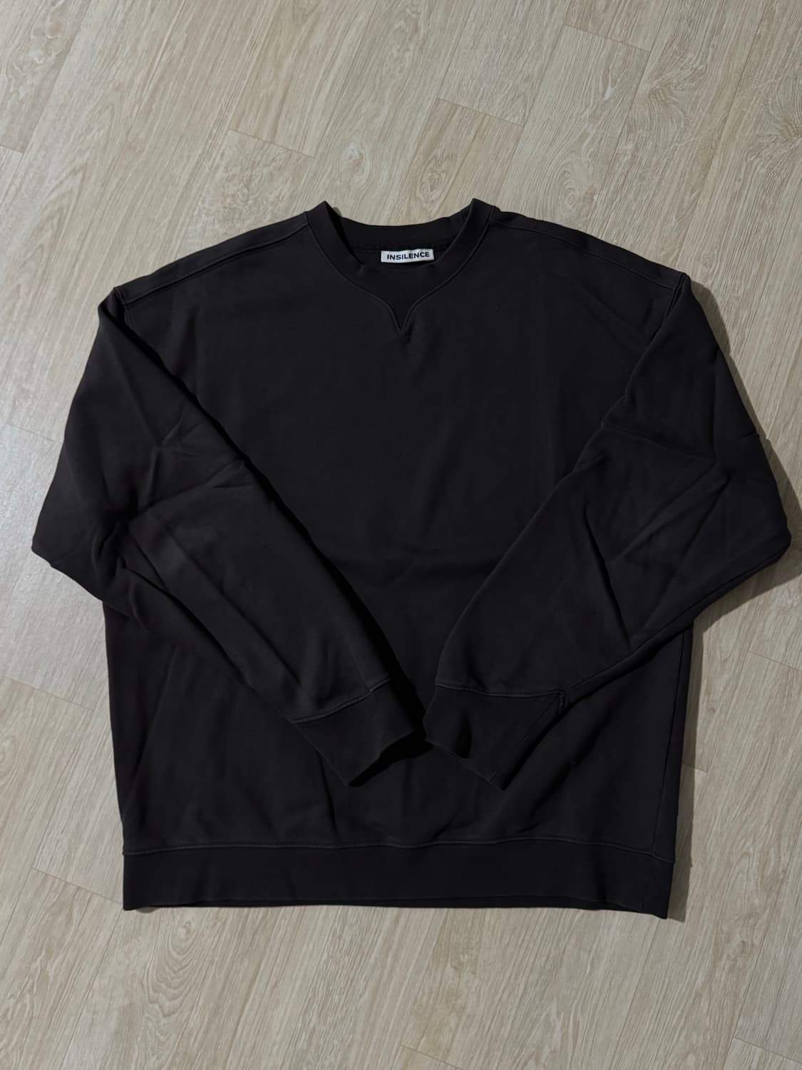 (L) 인사일런스 커브드 리브 스웨트셔츠 BROWN 상품이미지2