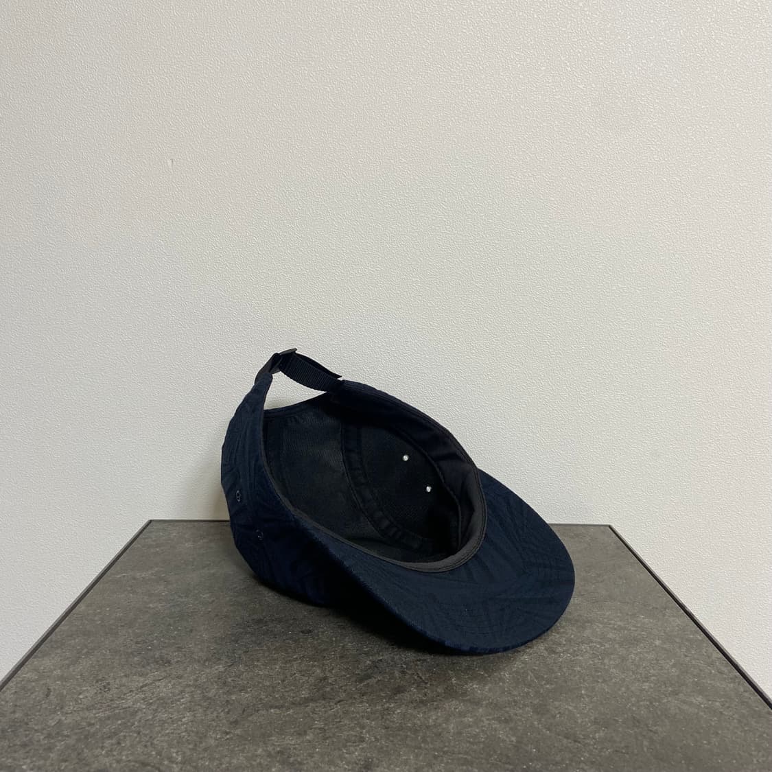 슈프림 자카드 네이비 박스로고 캠프캡 모자 상품이미지7