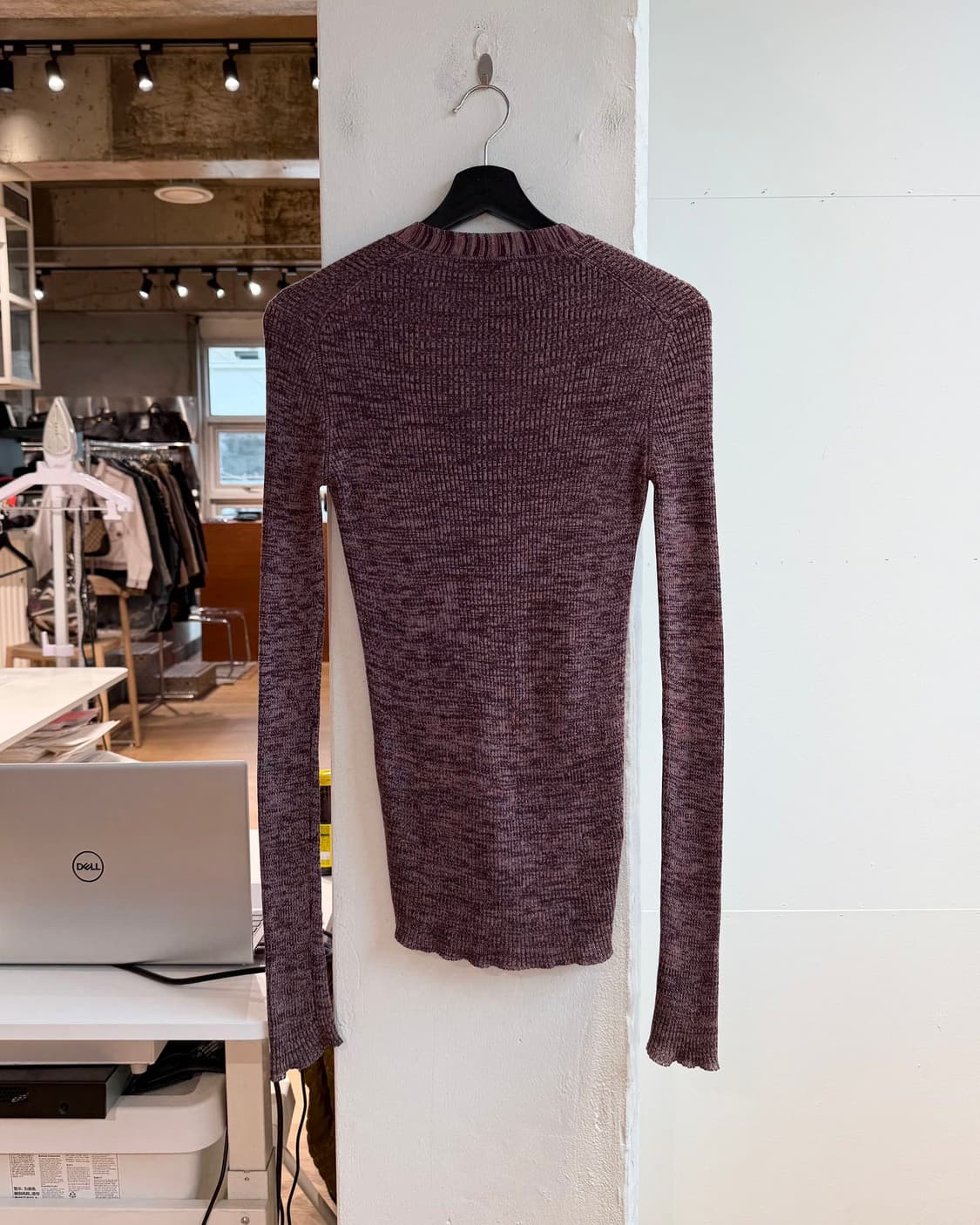 프라다 퍼플 슬림핏 니트 가디건  상품이미지7