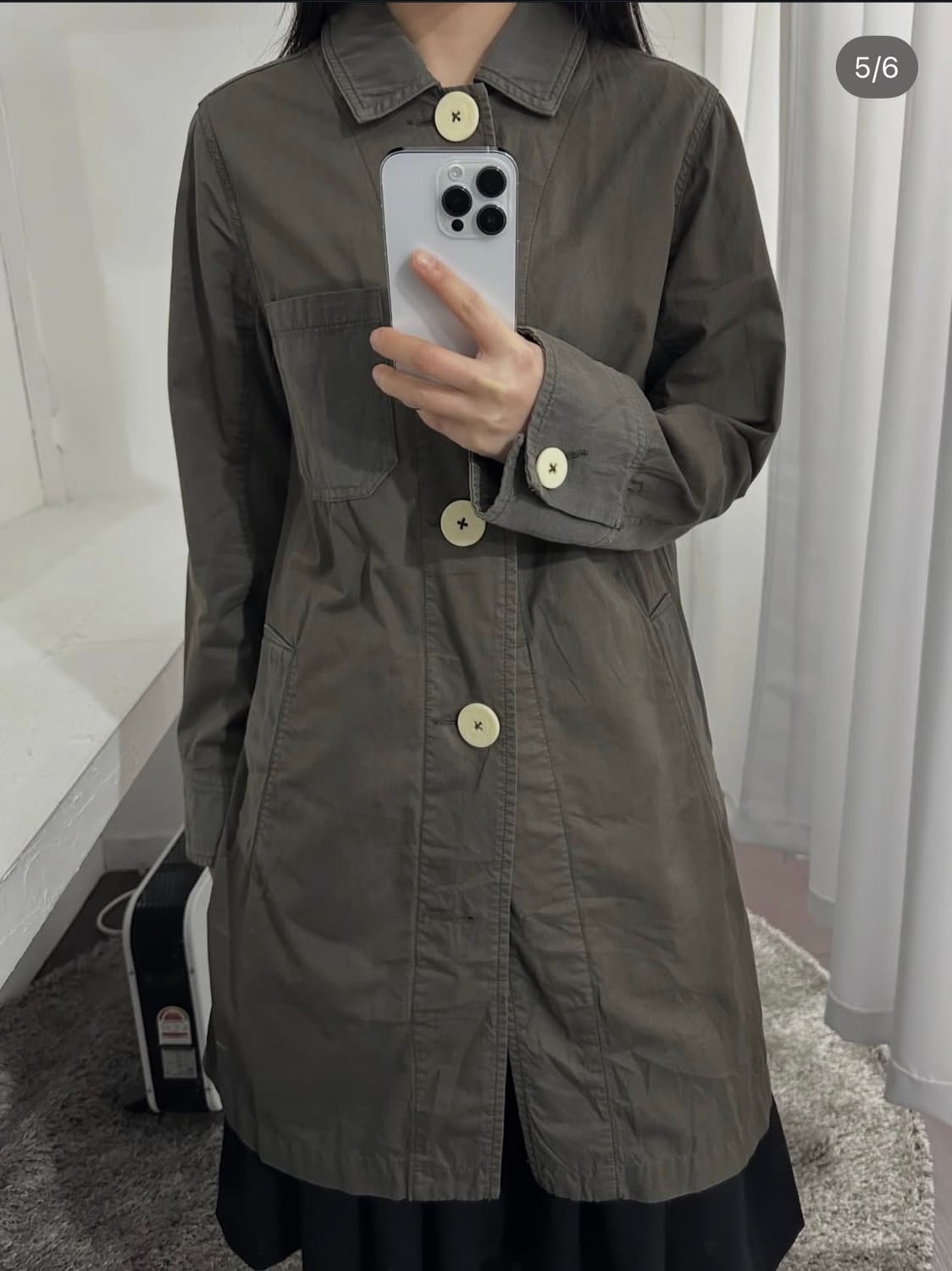 cube sugar button long jacket 상품이미지3