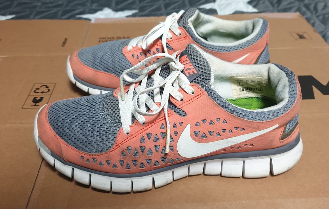 나이키 프리런 스니커즈 오렌지 그레이 (230) 상품이미지3