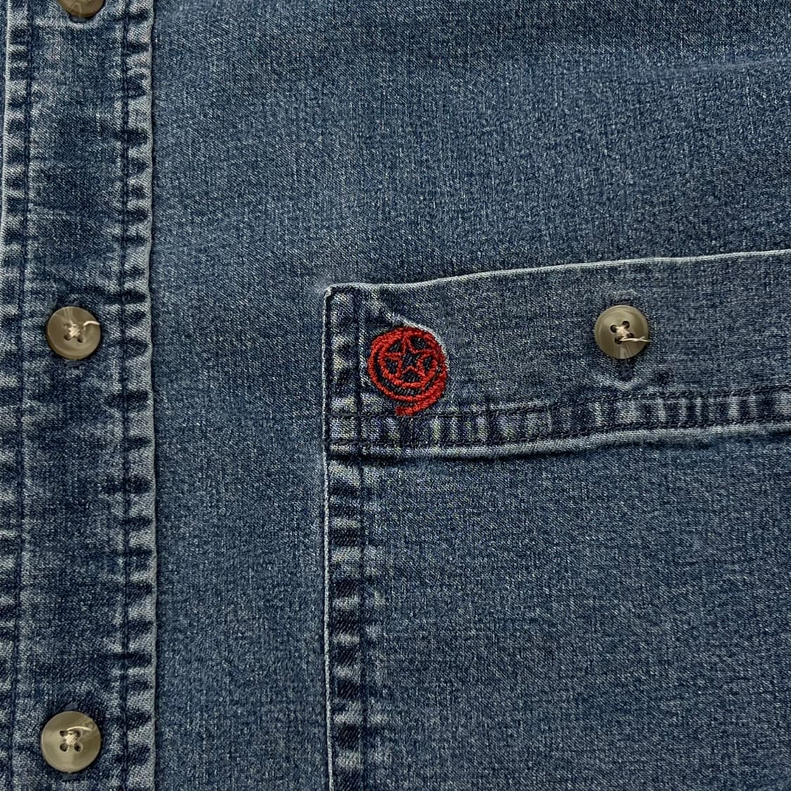 랭글러 워크 데님셔츠 r3421 상품이미지6