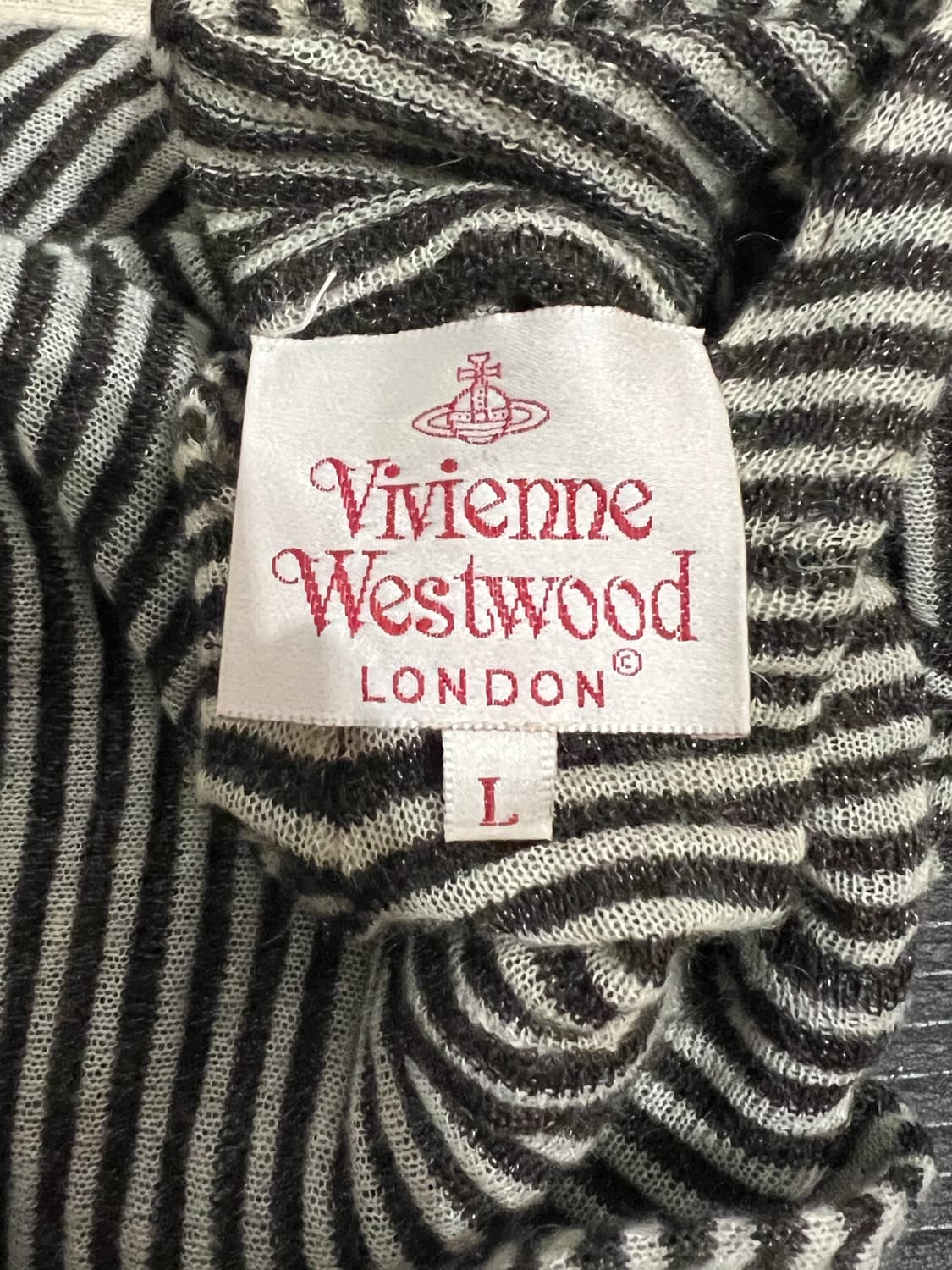 비비안웨스트우드 2000s 스트라이프 후디 상품이미지5