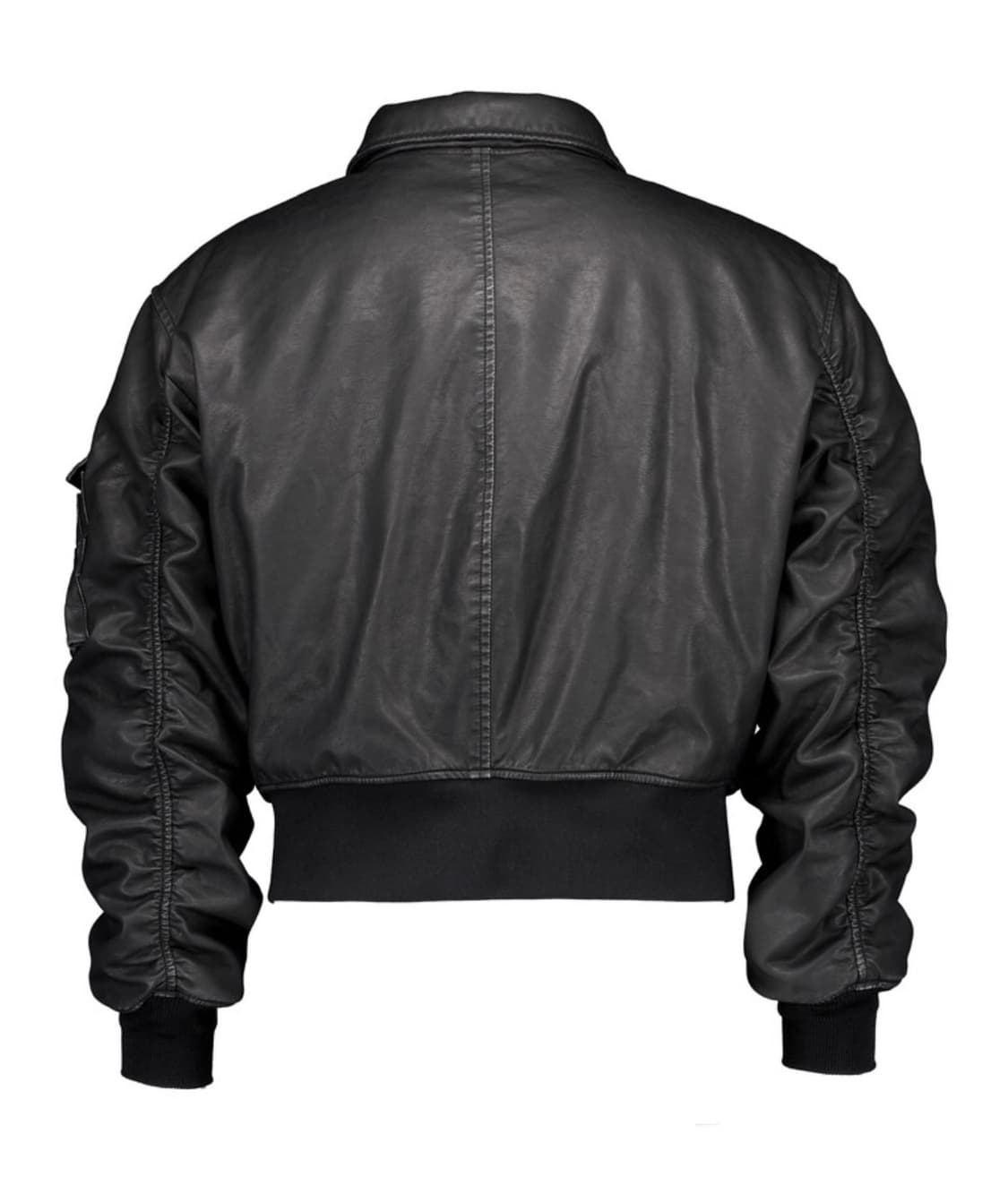 포그서비스 x 더써든랩 레더 봄버(워싱) XL 상품이미지3