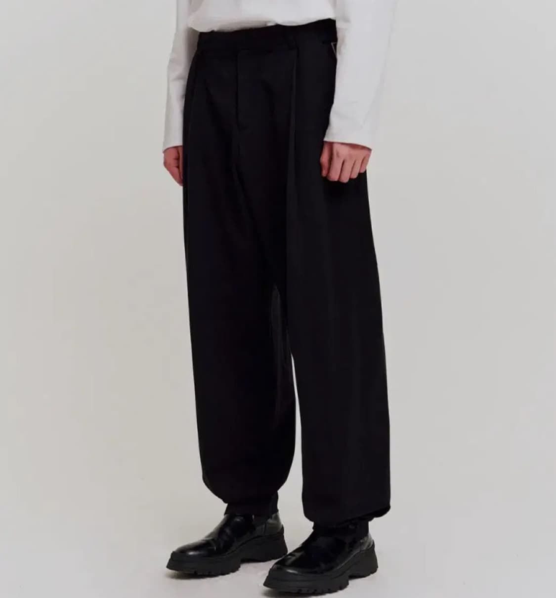 mmgl 엠엠지엘 투웨이 와이드 팬츠 블랙 2사이즈 상품이미지1