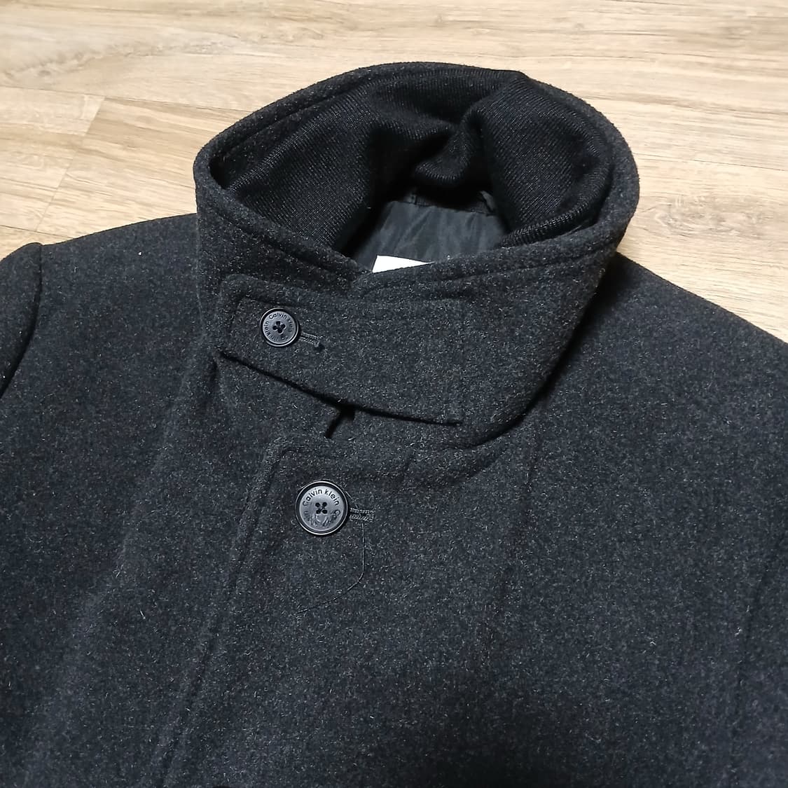 ck 캘빈클라인 모직 코트 집업 하프코트 자켓 상품이미지2