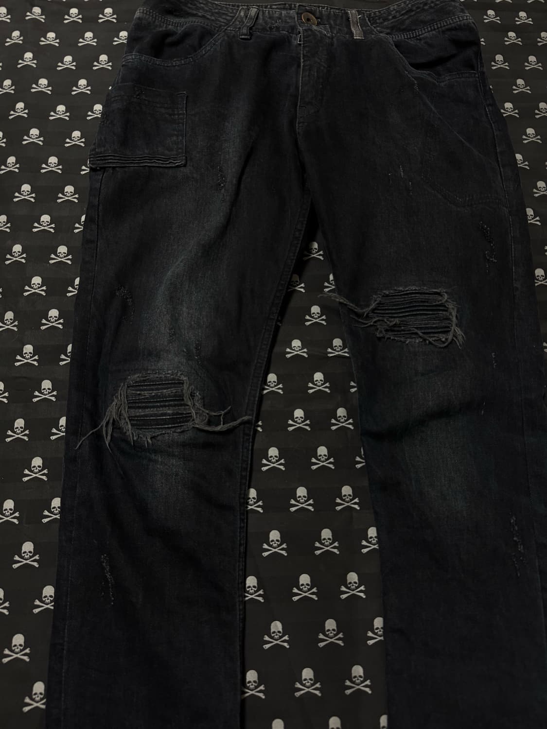 “14th addiction” shark damage pants 상품이미지3
