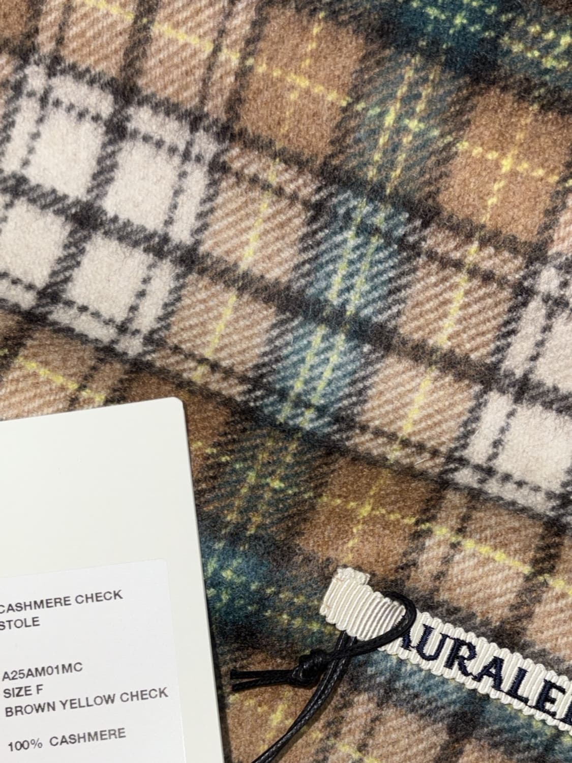 오라리 머플러 브라운 새상품 25년도 제품 상품이미지1