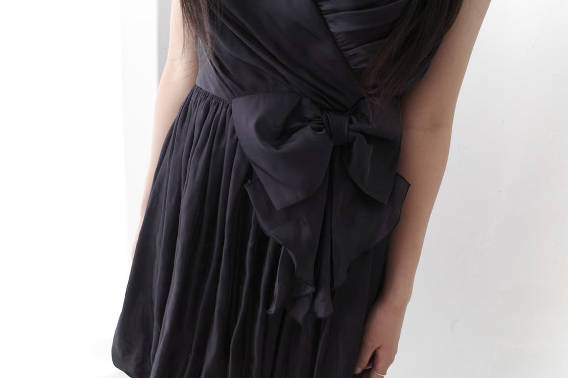 ribbon shirring dress 상품이미지8