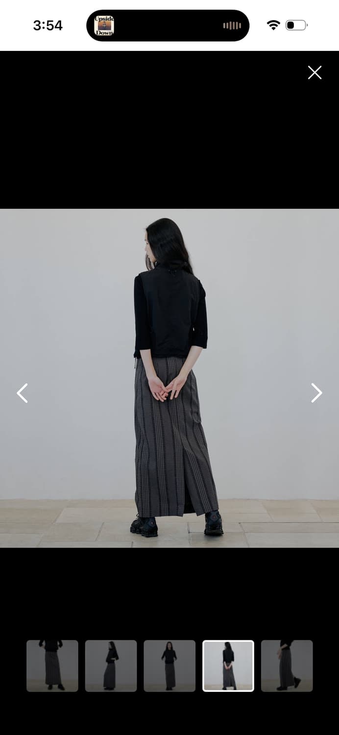 누아클레 체크 맥시 스커트 블랙 2사이즈 상품이미지6