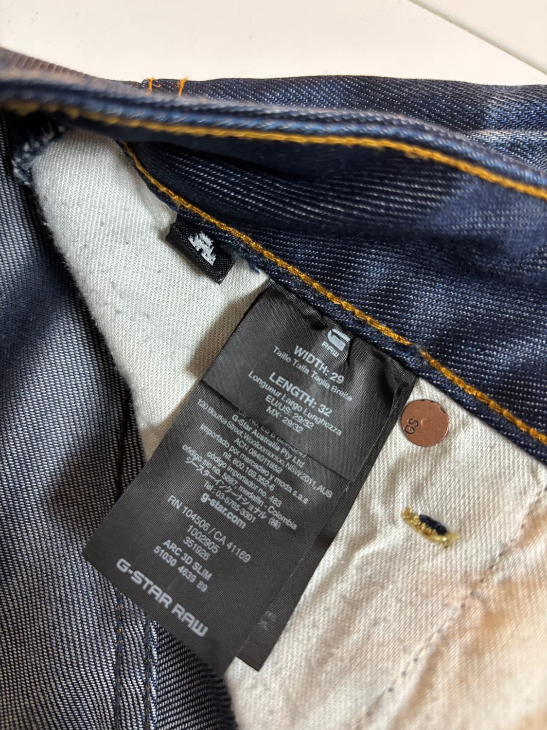 지스타로우 3D Slim 데님 팬츠 청바지 상품이미지9