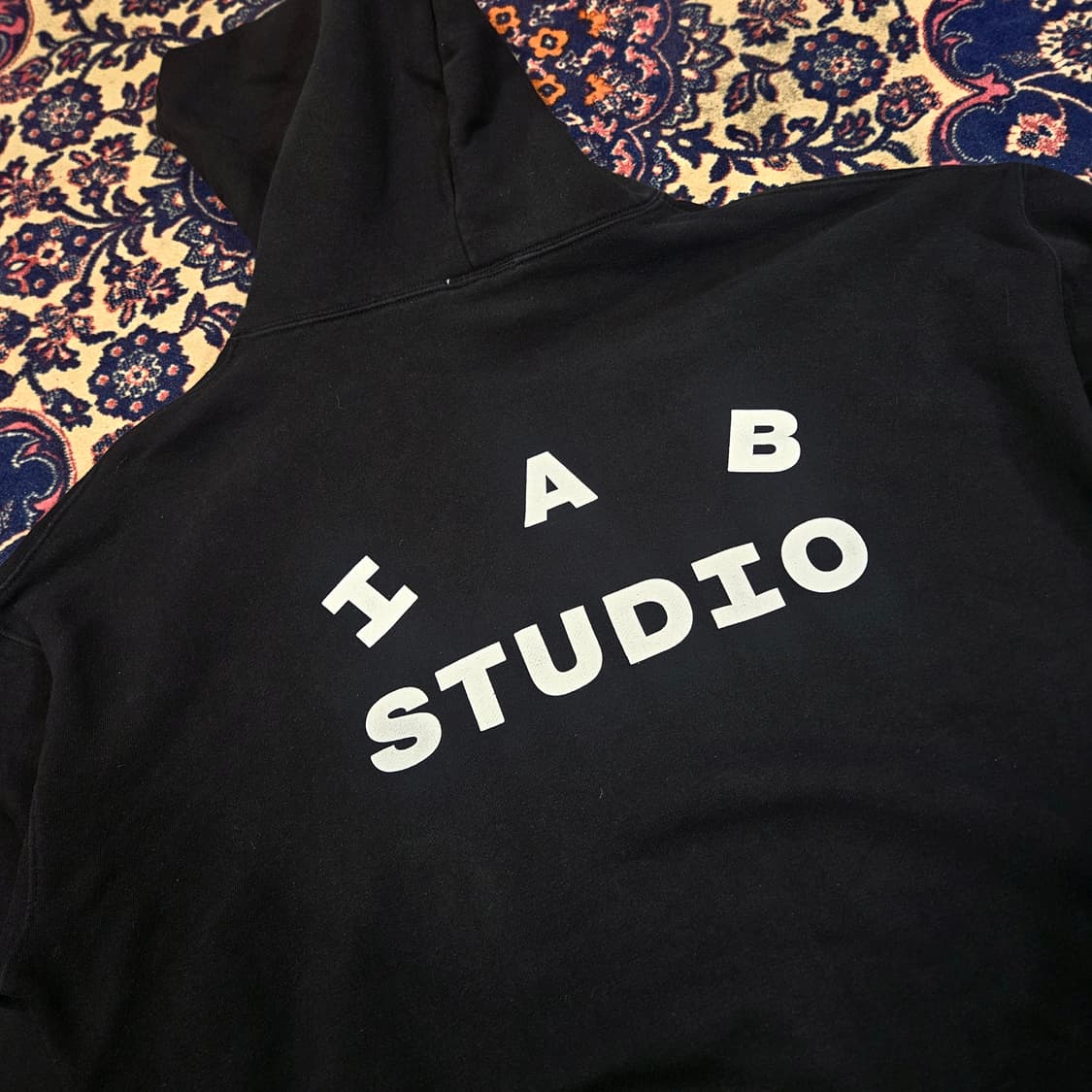 아이앱스튜디오 후드 블랙 화이트 L size 상품이미지3