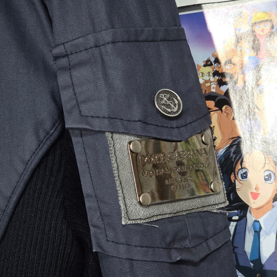 돌체앤가바나 빈티지 네이비 락시크 자켓 상품이미지4