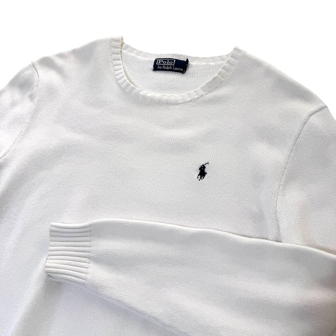 폴로 랄프로렌 화이트 면니트 상품이미지2