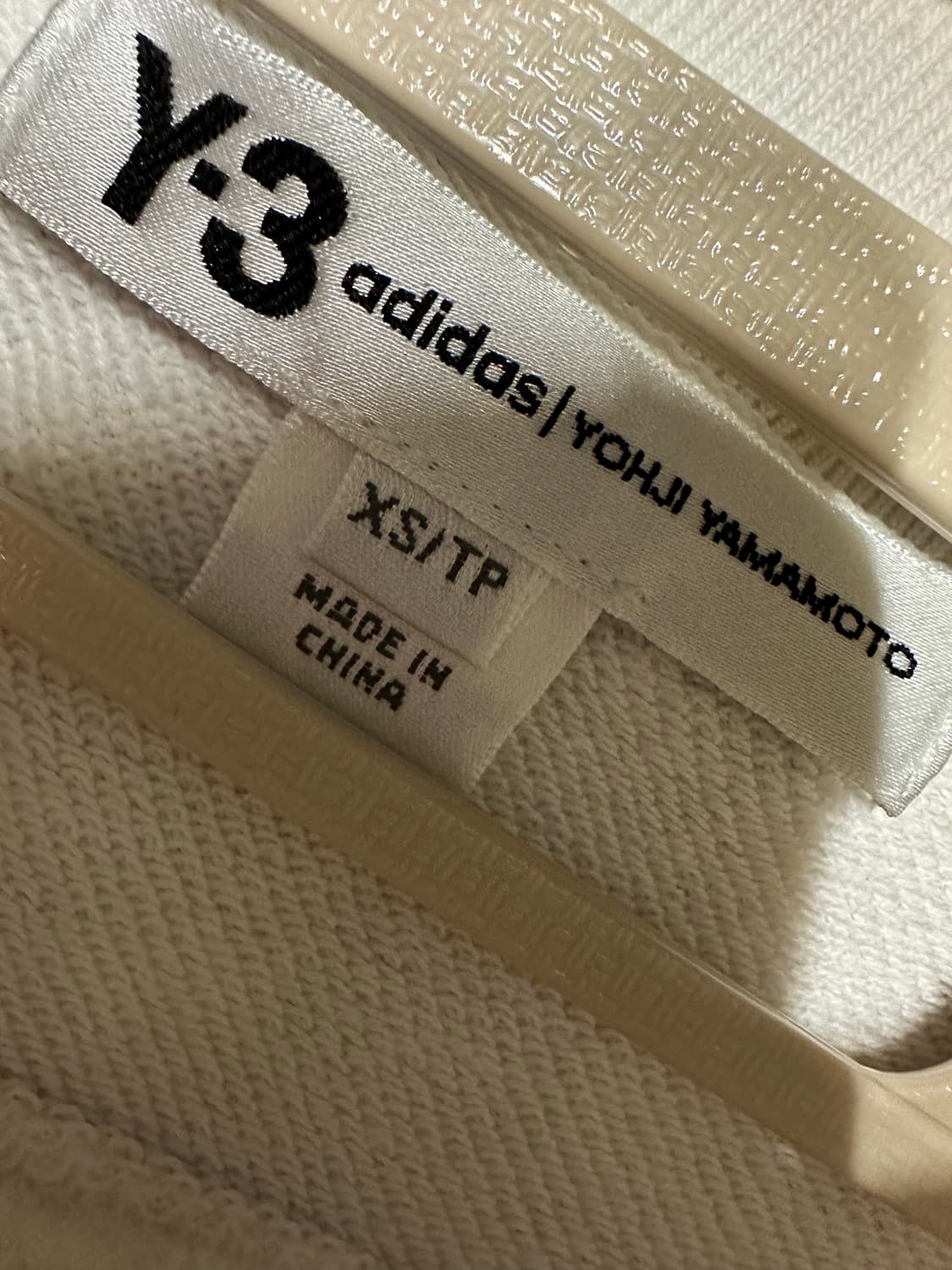 아디다스 x 요지 야마모토 19s/s Y-3 맨투맨 아디다스맨투맨 화이트 상품이미지4