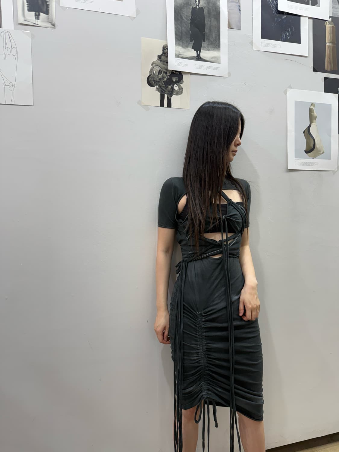 혜인서 마크라메 슬리브 드레스 상품이미지8
