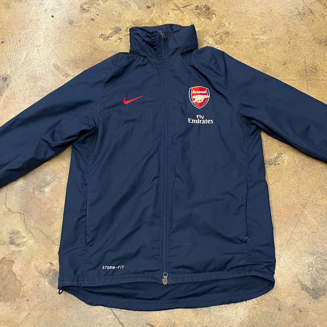 [정품/S] 나이키 아스날 바람막이 네이비 b18 상품이미지3
