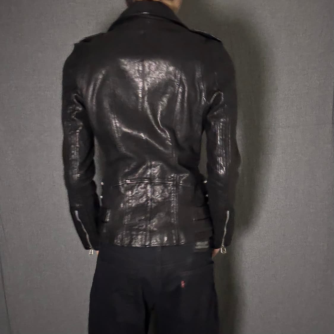 lamb skin leather jacket 상품이미지8