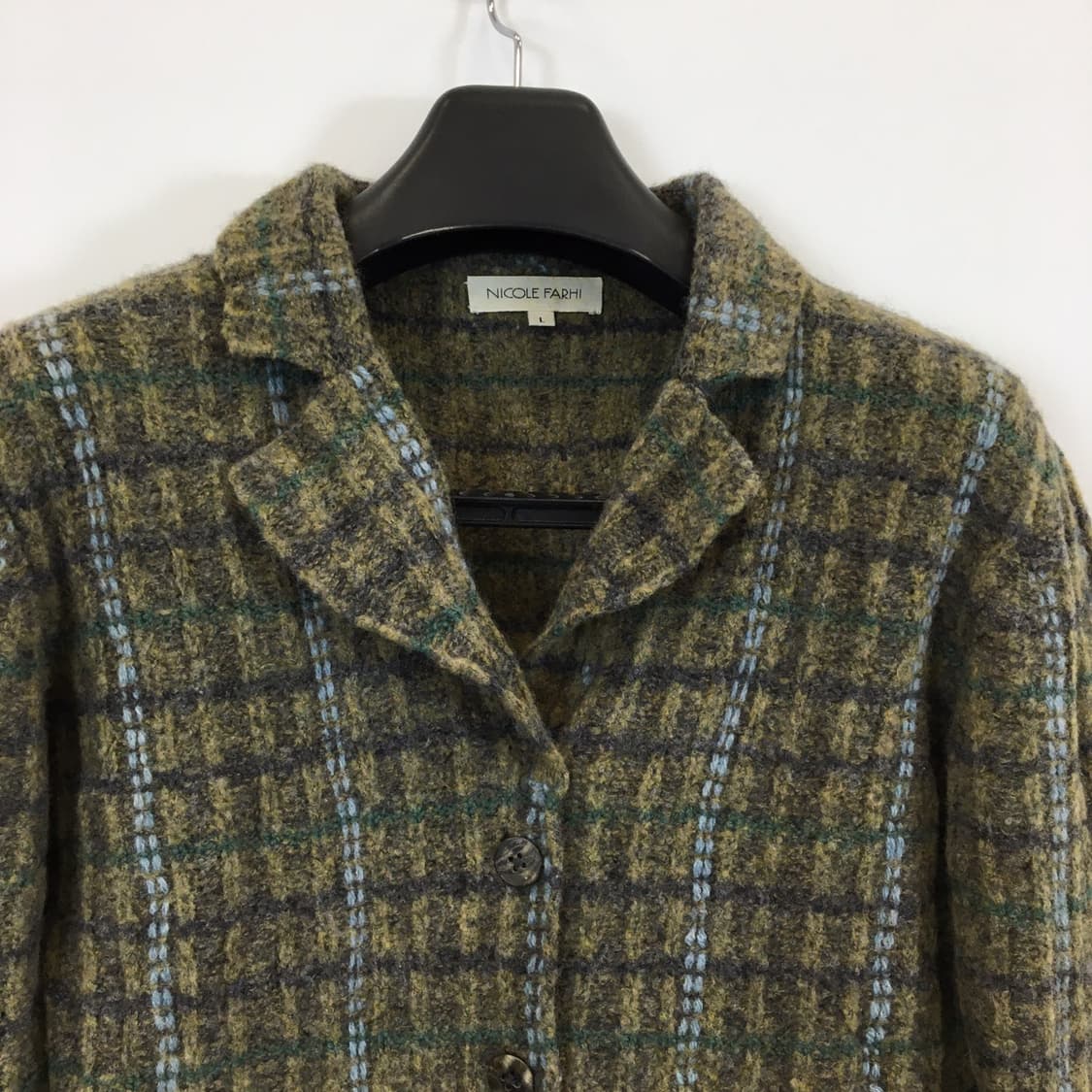 NICOLE FARHI JPN 트위드 울자켓 L  상품이미지2