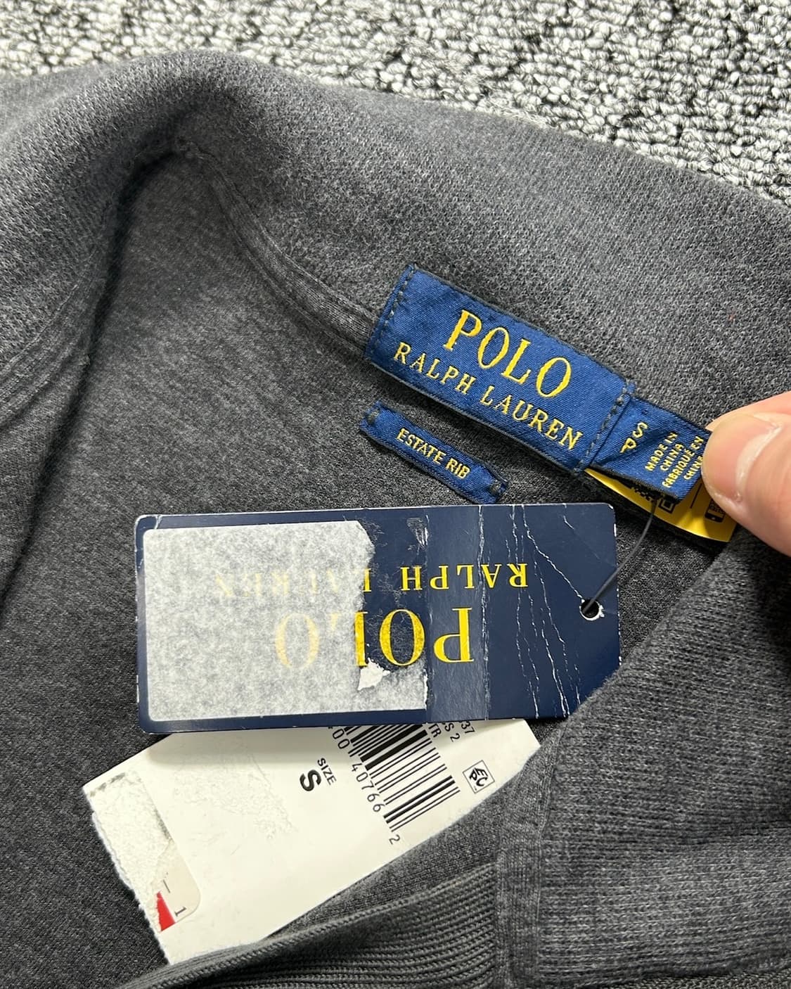 폴로 랄프로렌 그레이 하프집업 니트  상품이미지8