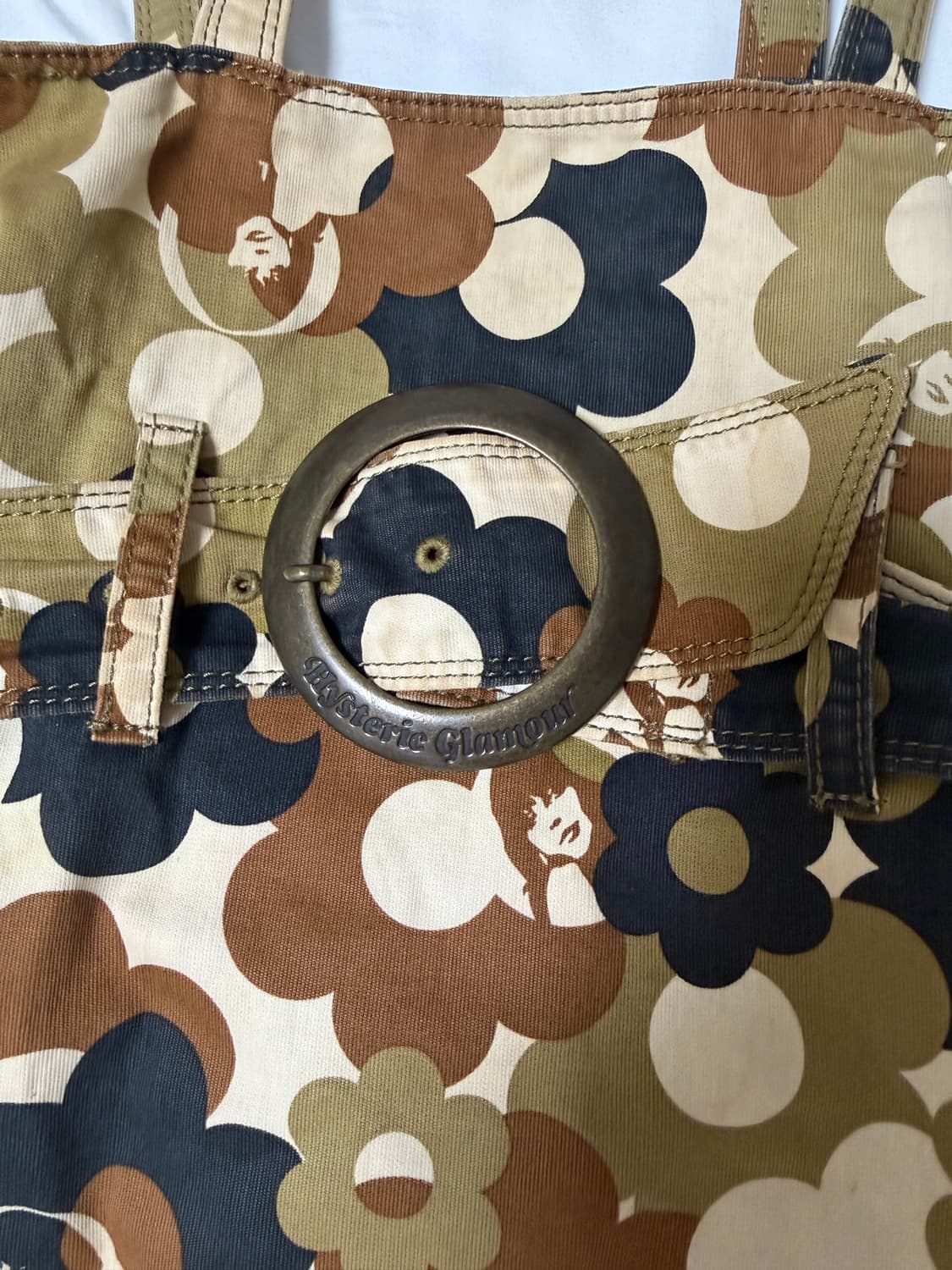 히스테릭글래머 카모플라쥬 플라워 패턴 토트백 상품이미지5