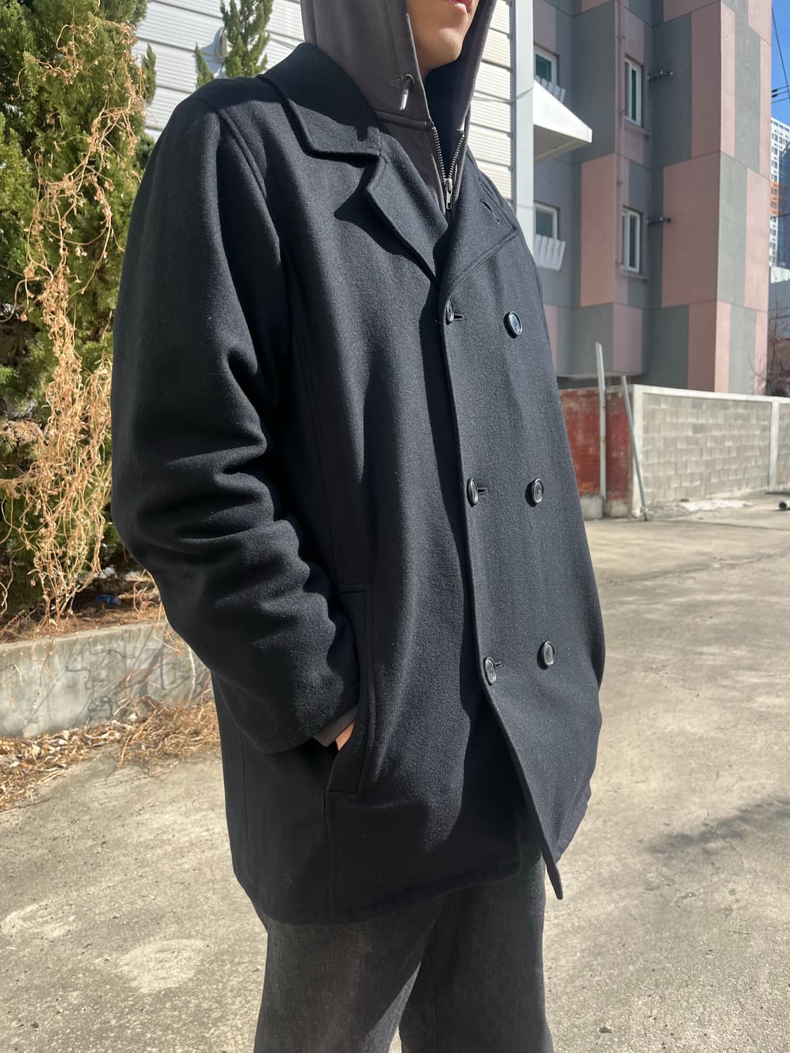 00s Eddie Bauer 울혼방 피코트 상품이미지7