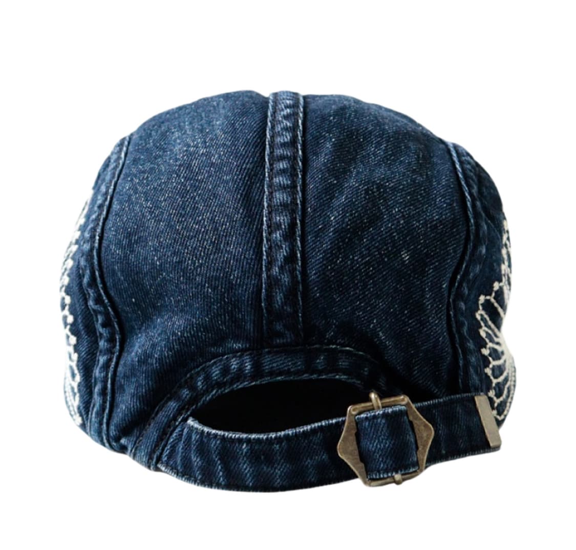 캐피탈 후로시키 자수 데님 캠프캡 인디고 상품이미지3