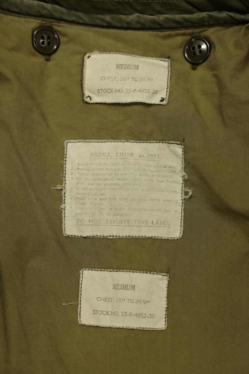 50s 빈티지 밀리터리 m51 파카 판매 상품이미지5