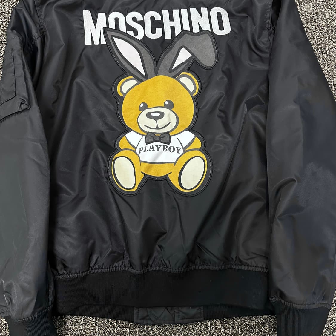 MOSCHINO 모스키노 봄버 항공점퍼 자켓 블랙 상품이미지7