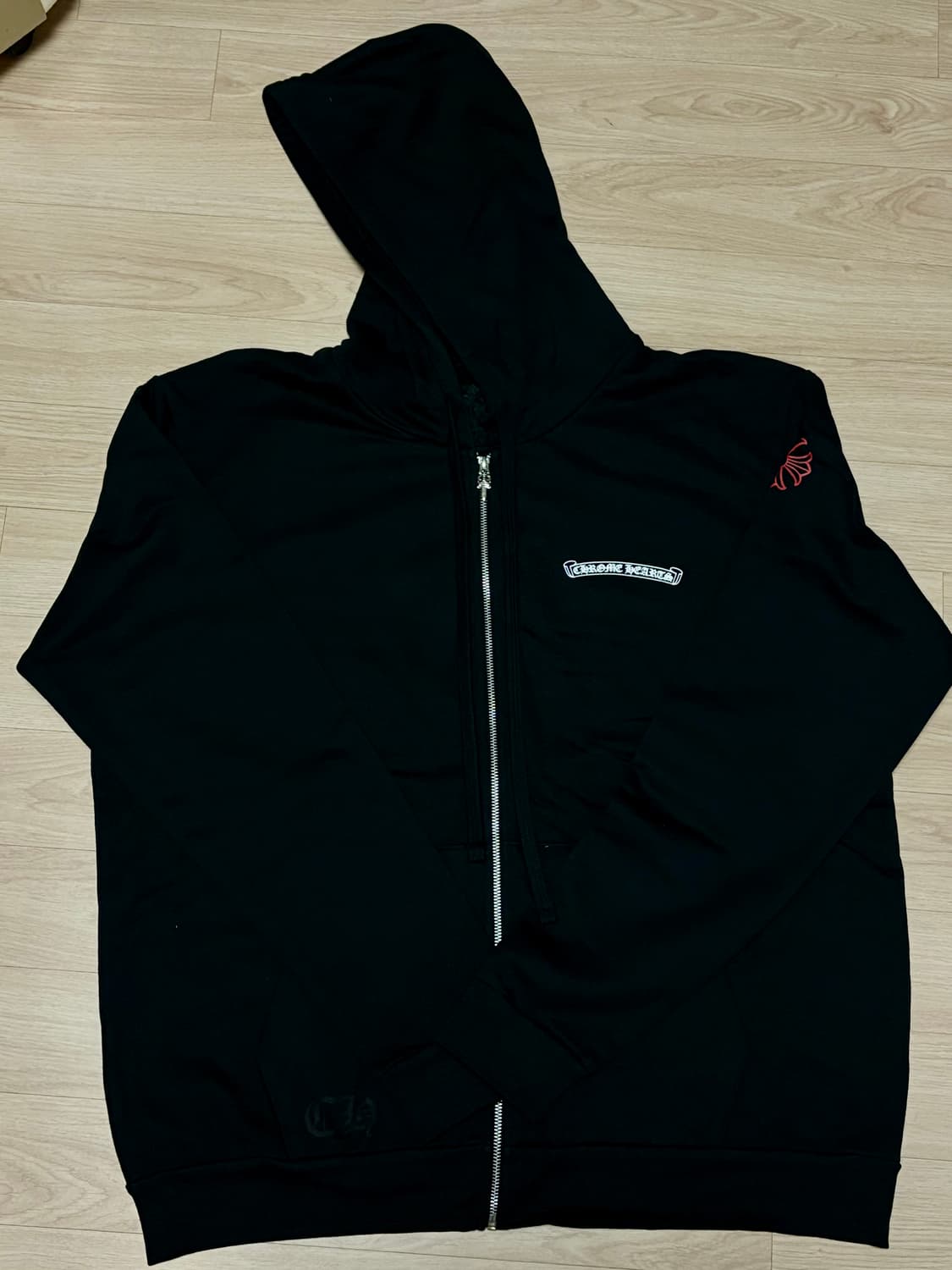 크롬하츠 NYC 한정 스크롤 집업 후디 L사이즈 새상품 상품이미지1