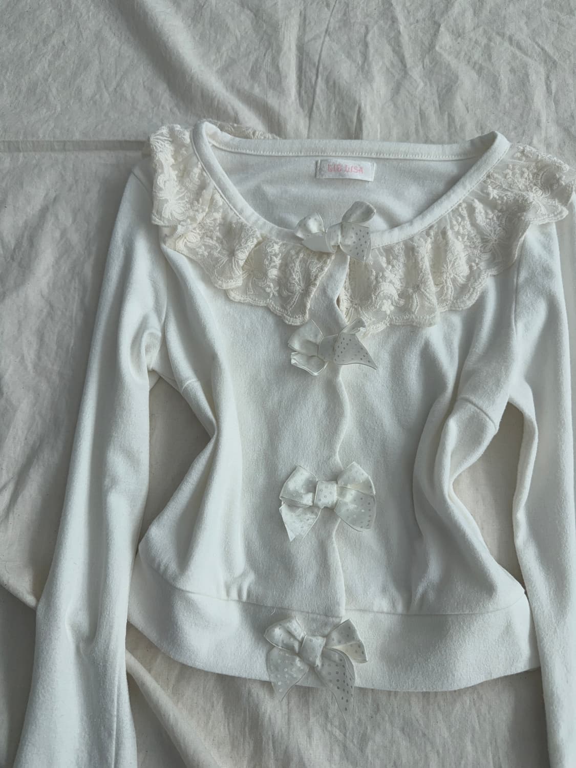 리즈리사 생크림 러블리 크롭 가디건 상품이미지2