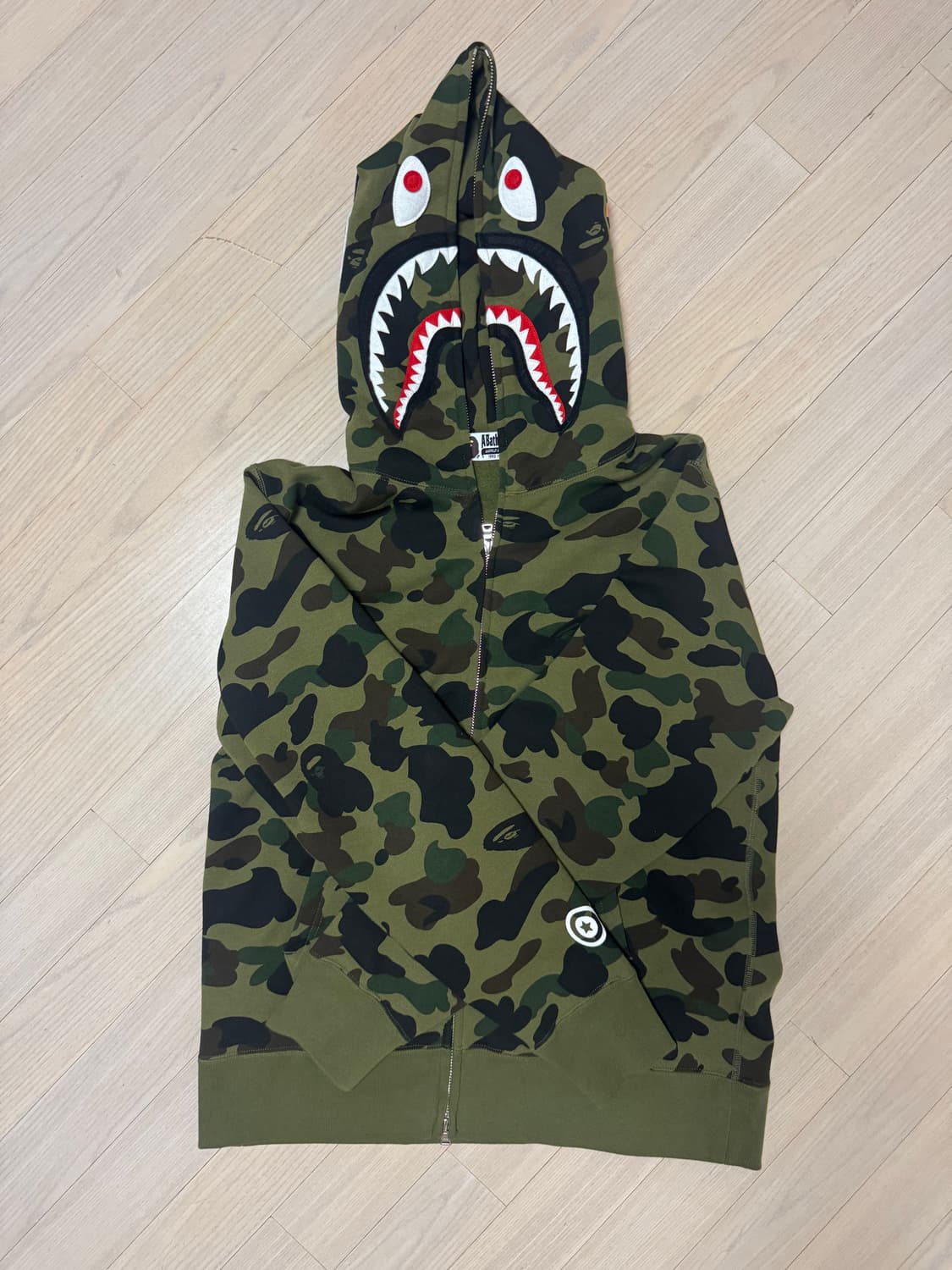 [크림구매] 베이프 카모 후드집업 상품이미지1