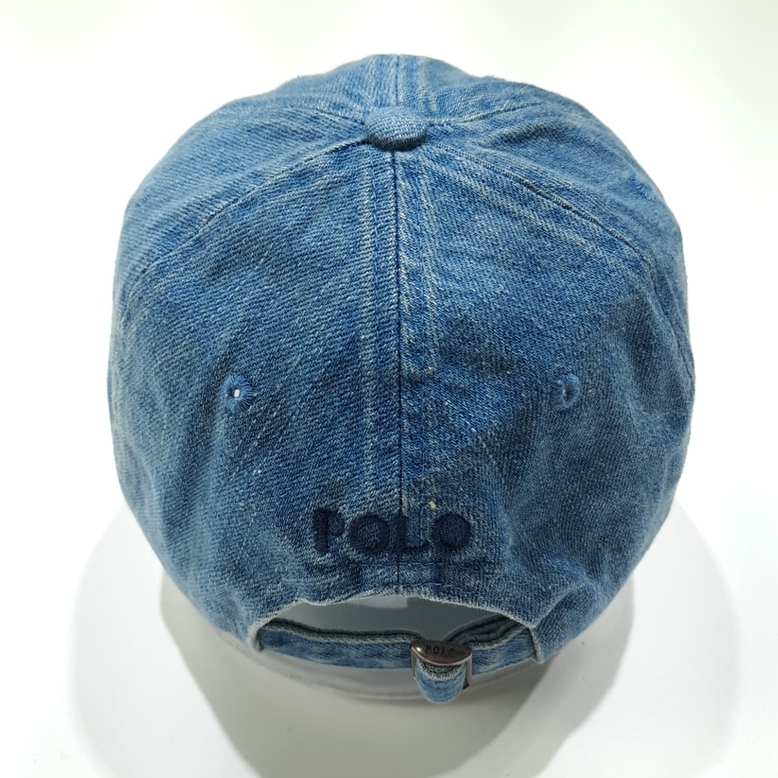 CN998 폴로 랄프로렌 데님 블랙 자수 볼캡 모자 상품이미지5
