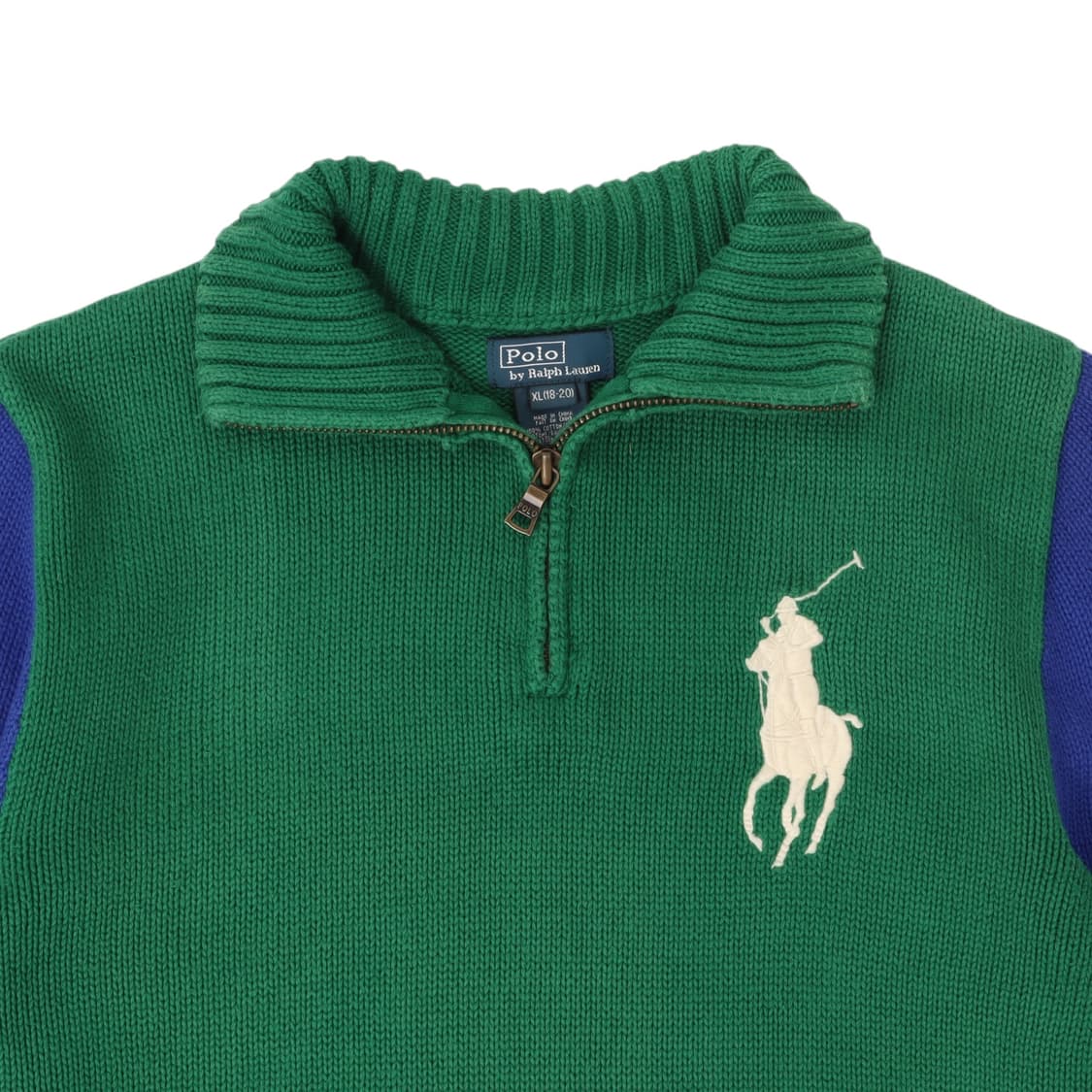 폴로 랄프로렌 그린 빅포니 하프집업 니트 상품이미지2
