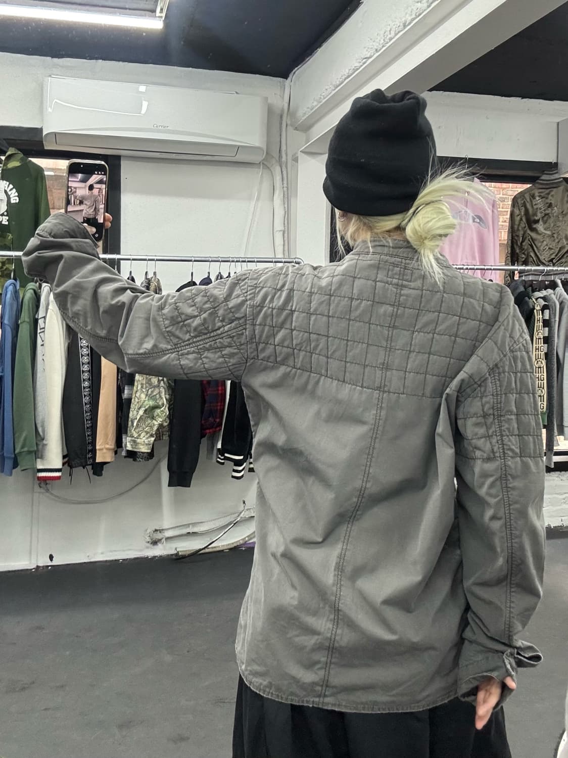 지스타 넥버튼 바이커 자켓 상품이미지8